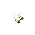 Solid Brass Teardrop Drop Earrings | Sana