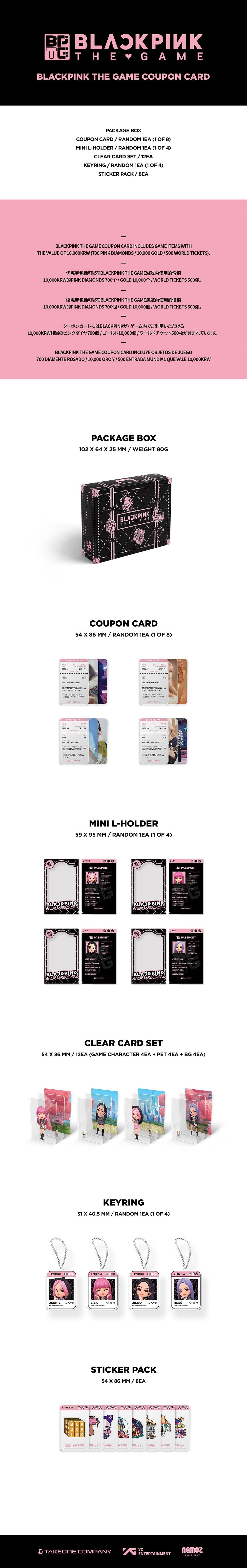 BLACKPINK The Game Coupon Card