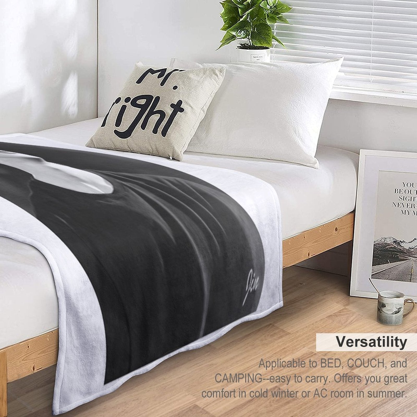 BTS Jin Sustainable Throw Blanket