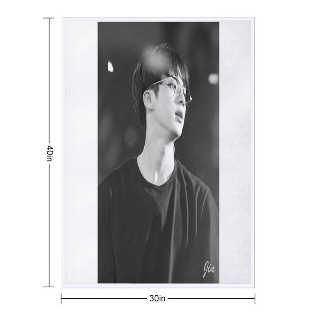BTS Jin Sustainable Throw Blanket