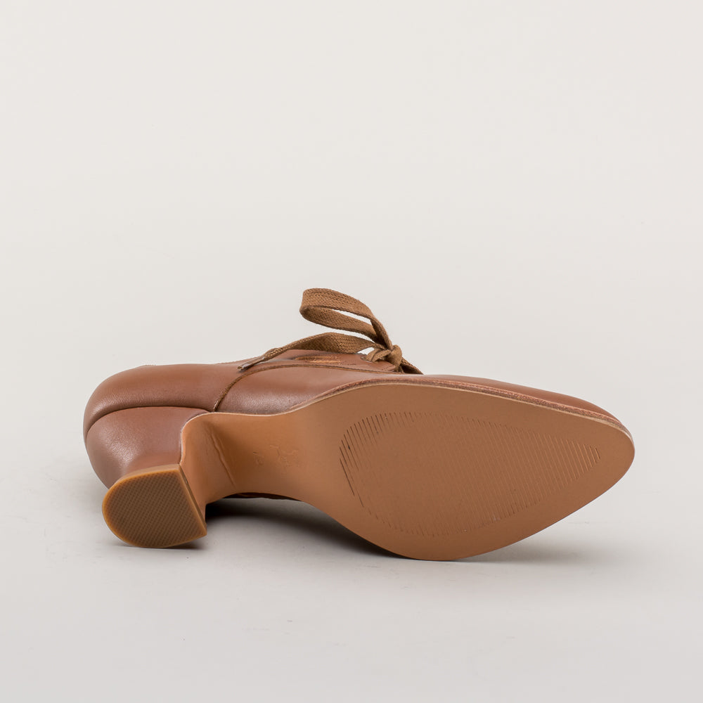Gibson Edwardian Leather Shoes (Tan)